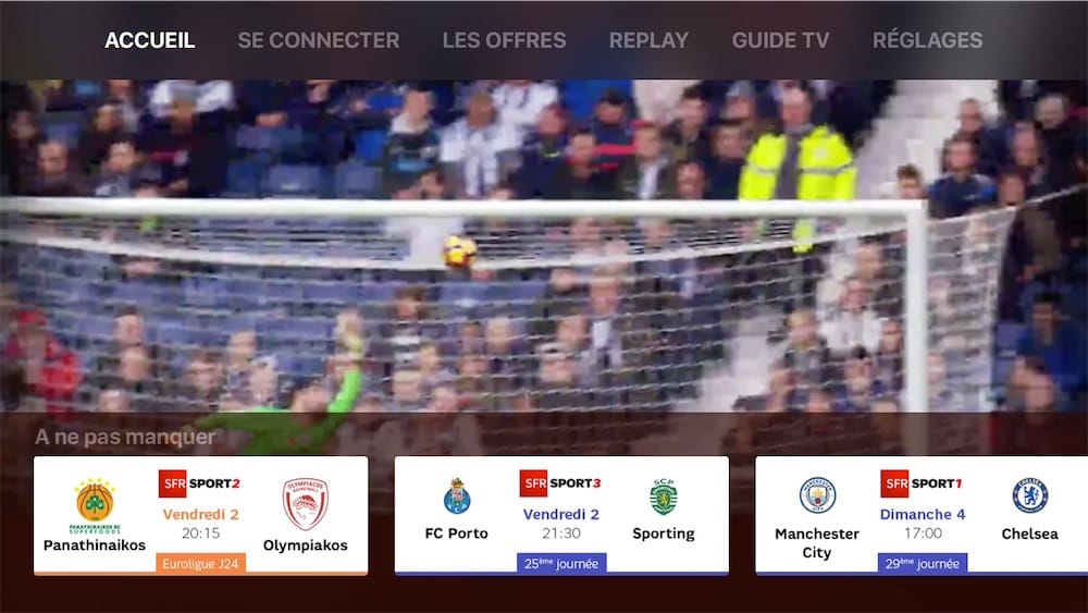 SFR Sport pour Apple TV passe en 1080p
