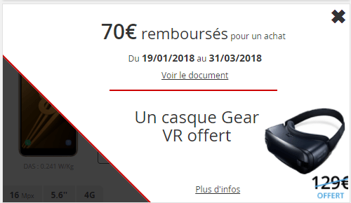 casque GEAR VR Samsung Galaxy