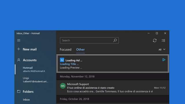 Microsoft teste la publicité dans son client Courrier pour Windows 10 Windows-10-Mail-par-defaut