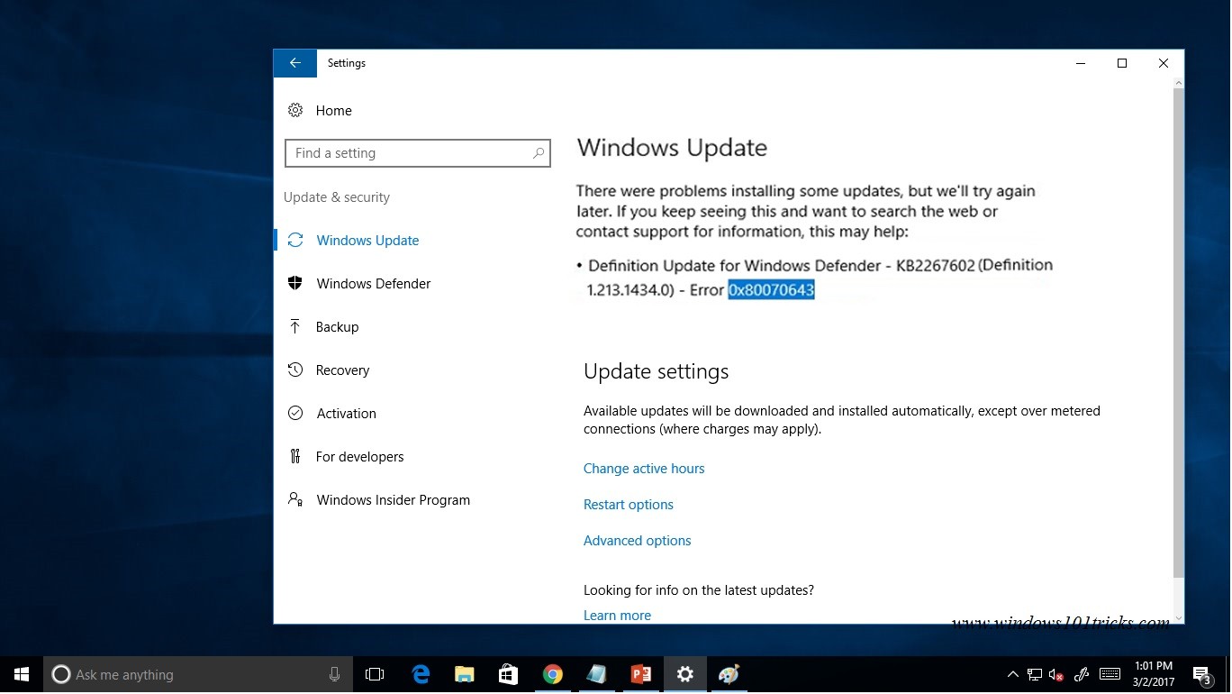 Ошибка обновления windows 0x80070643. 0x80070643 ошибка. ошибка скачивания – 0x80070643. ошибка 0000034 windows 8.1. код ошибки 0x80070643 windows 10.