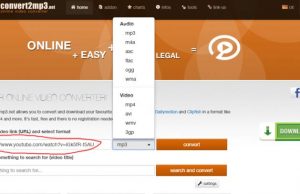 convert2mp3-ne-fonctionne-pas