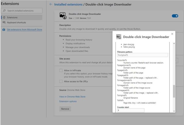 Double-click-Image-Downloader-extension-chrome-et-firefox