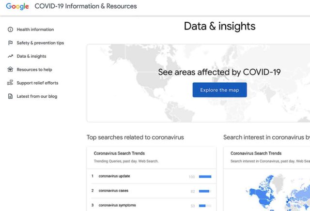 google-covid-19-page-officielle