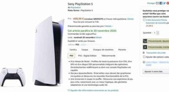 Amazon France affiche par erreur les prix et date de sortie de la PS5