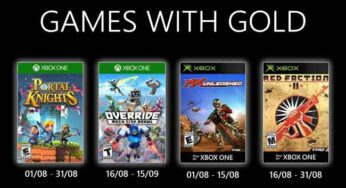 Les jeux Games with Gold gratuits du mois d’août 2020