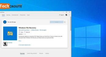 Windows File Recovery pour récupérer des fichiers supprimés