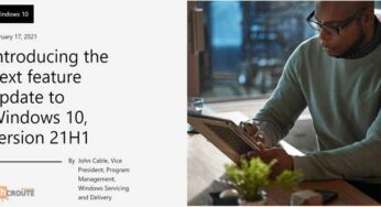 Microsoft announce officiellement Windows 10 21H1