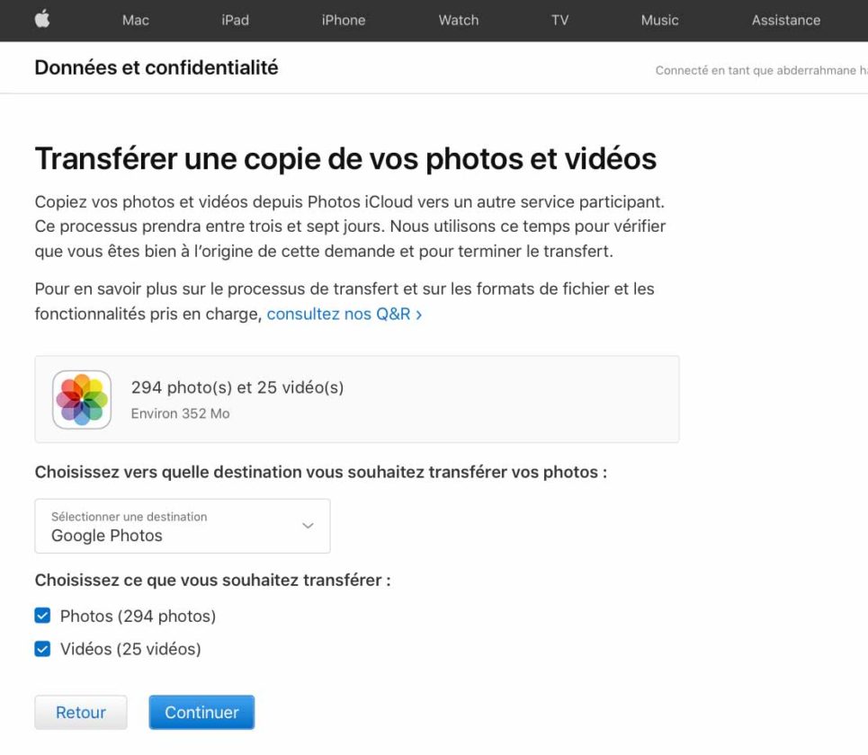 comment transferer les photos de google photo vers galerie