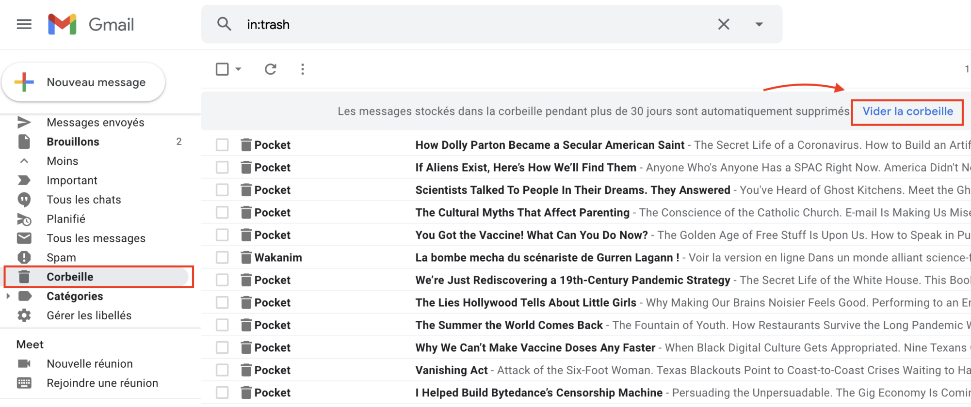Comment libérer de l’espace de stockage sur un compte Gmail