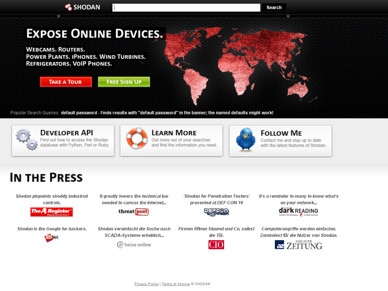 Shodan : Un moteur de recherche