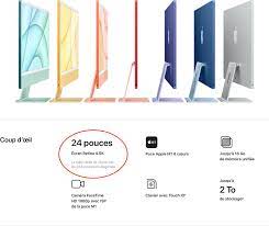 Apple iMac 24 pouces 4,5k Retina (M1, 2021)