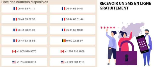 Recevoir des sms de validation ou vérification sans renseigner son numéro de téléphone sms-en-ligne-gratuit