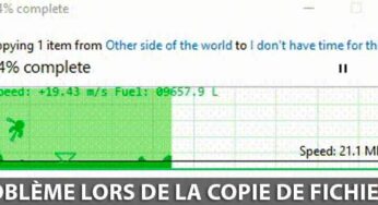 Windows 11 22H2 : problème lors de la copie de fichiers volumineux