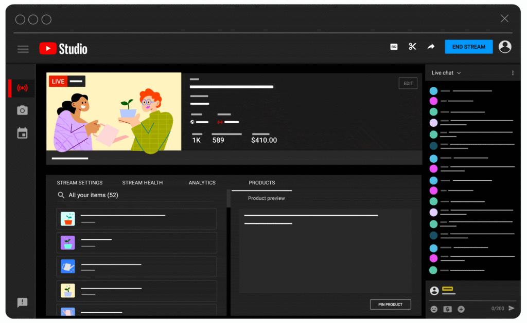 Presentation animée de Q&A Questions et réponses de YouTube