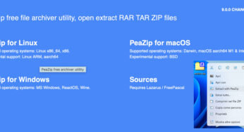 PeaZip, l’utilitaire de compression open source passe en version 9