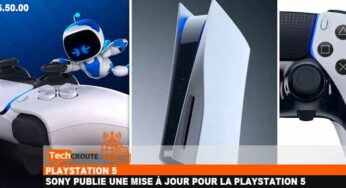 Sony publie une mise à jour pour la PlayStation 5