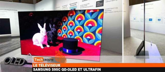Le téléviseur Samsung S95C QD-OLED et ultrafin QLED-SAMSUNG-2023