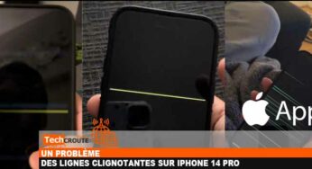 Un Problème des lignes clignotantes sur iPhone 14 Pro