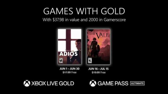 Jeux Xbox avec Gold juin 2023