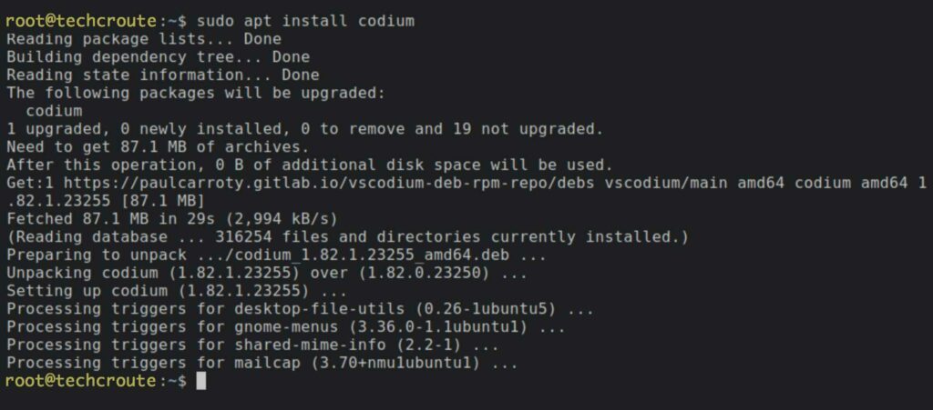 installer VSCodium sur Ubuntu