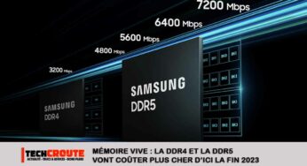 Mémoire vive : la DDR4 et la DDR5 vont coûter plus cher d’ici la fin 2023