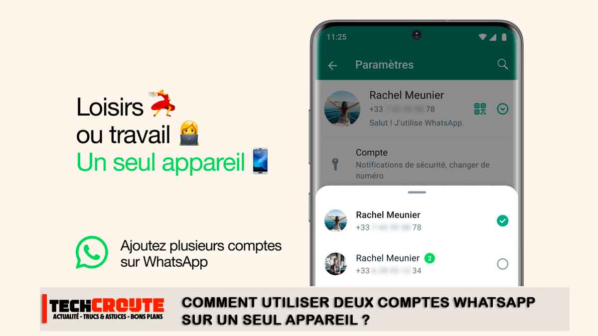 comment ouvrir deux compte whatsapp sur un seul telephone iphone