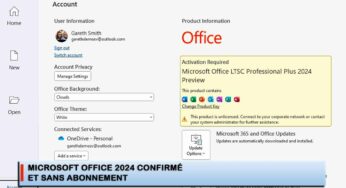 Microsoft Office 2024 confirmé et sans abonnement