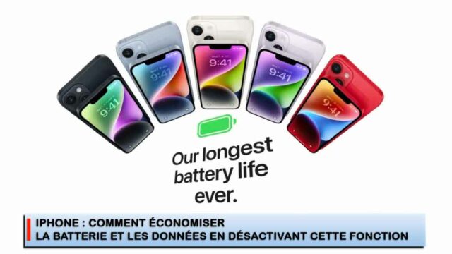 iPhone : comment économiser la batterie et les données en désactivant cette fonction iphone-14_Batterie