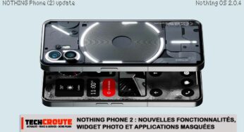 Nothing Phone (2) : nouvelles fonctionnalités, widget photo et applications masquées