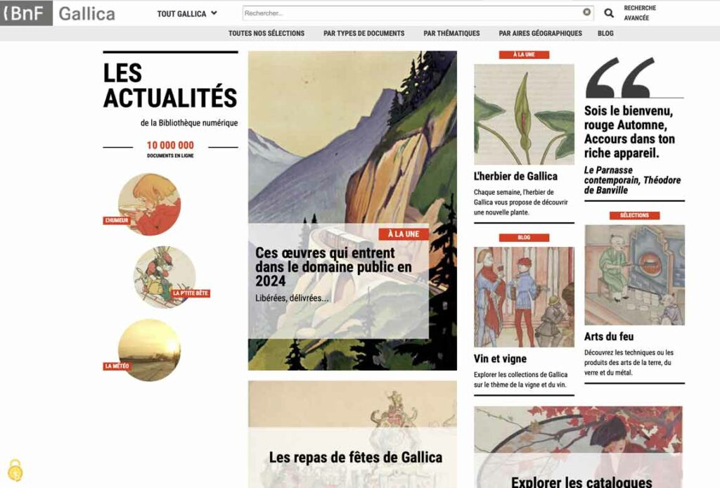 Gallica : une mine d'informations à portée de clic