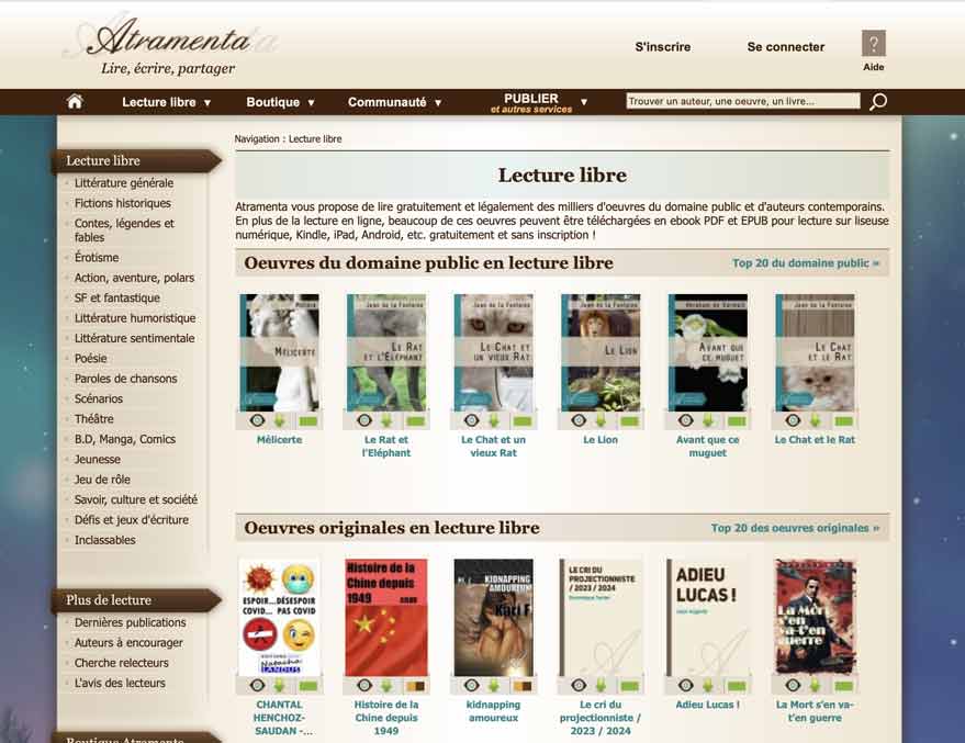 Atramenta : une plateforme pour tous les lecteurs