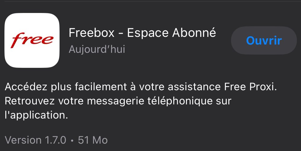 L’application Freebox Espace Abonné intègre la messagerie vocale