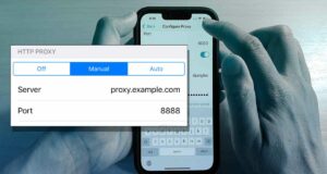 configurer proxy sur un iphone