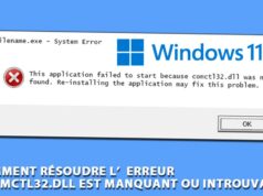 Comment résoudre l’erreur “COMCTL32.dll est manquant ou introuvable” sur Windows 11/10 comctl32 dll erreur