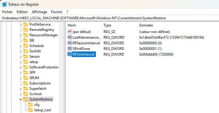 Windows 11 24H2 : Microsoft fixe à 60 jours la durée de vie des points de restauration système