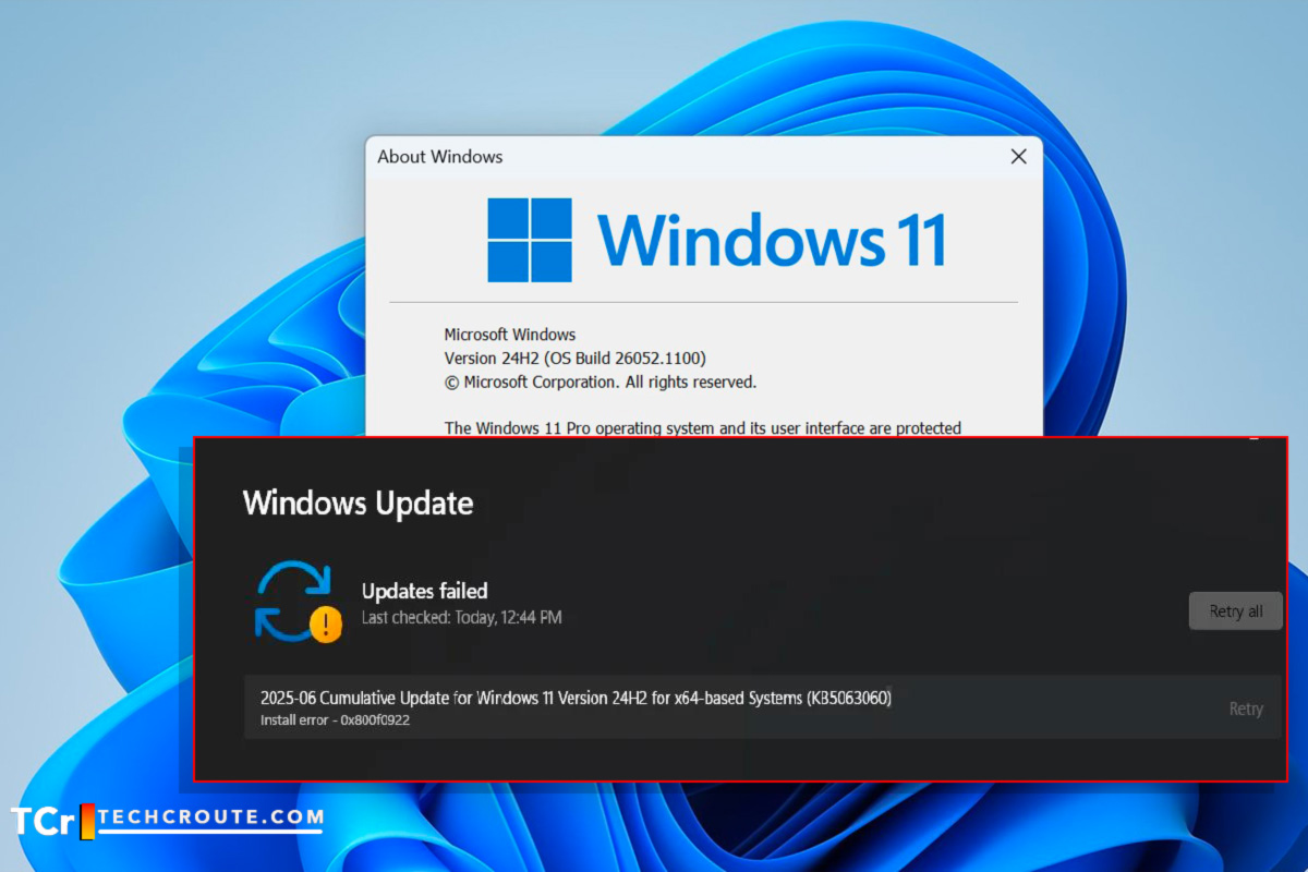 Problèmes d’installation de la mise à jour KB5063060 pour Windows 11 ...