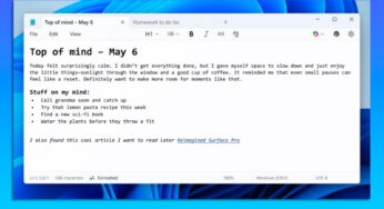 Microsoft ajoute au Bloc-notes de Windows 11 des options de formatage