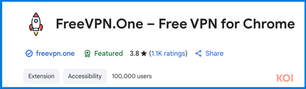 FreeVPN.One : l’extension Chrome qui espionne vos données