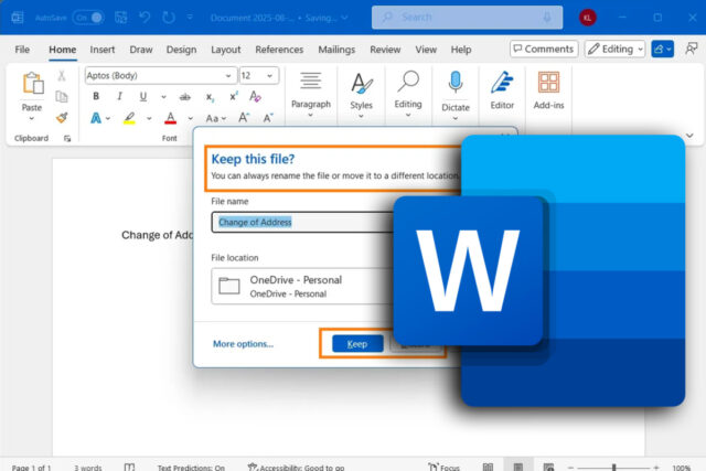 Microsoft Word active l’enregistrement automatique sans OneDrive word-auto-enregistrement-cloud