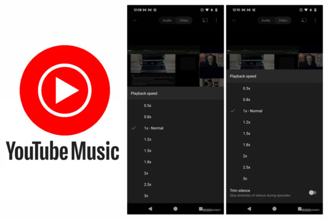 YouTube Music ajoute à ses podcasts une fonction de suppression des silences youtube-music-trim-noises