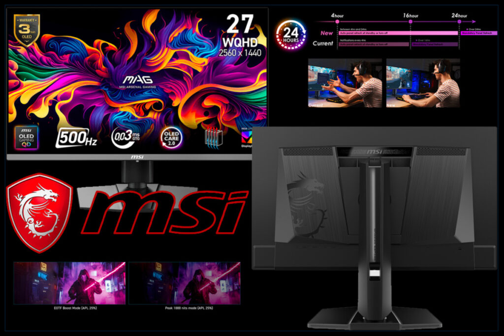 MSI MAG 272QP QD-OLED X50 : un moniteur 2K taillé pour l’esport