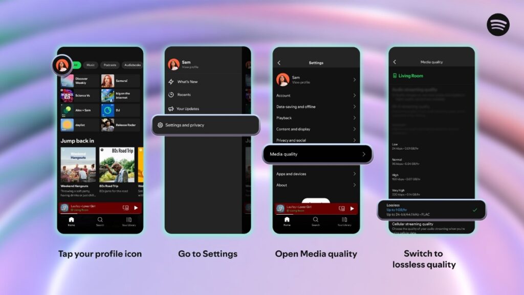 Spotify lance l’audio sans perte pour ses abonnés Premium