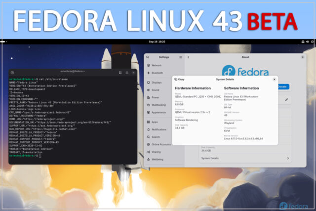 Fedora Linux 43 Beta : une transition complète vers Wayland et des nouveautés techniques fedora-linux-43
