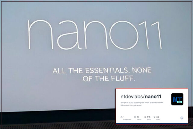 Nano11 : Une version ultra-légère de Windows 11 qui ne pèse que 2,8 Go nano11
