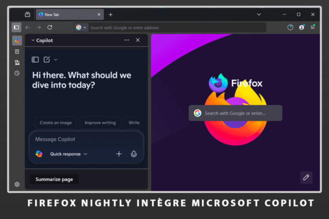 Firefox Nightly intègre Microsoft Copilot dans sa barre latérale techcroute-Copilot-dans-Firefox-barre-latterale
