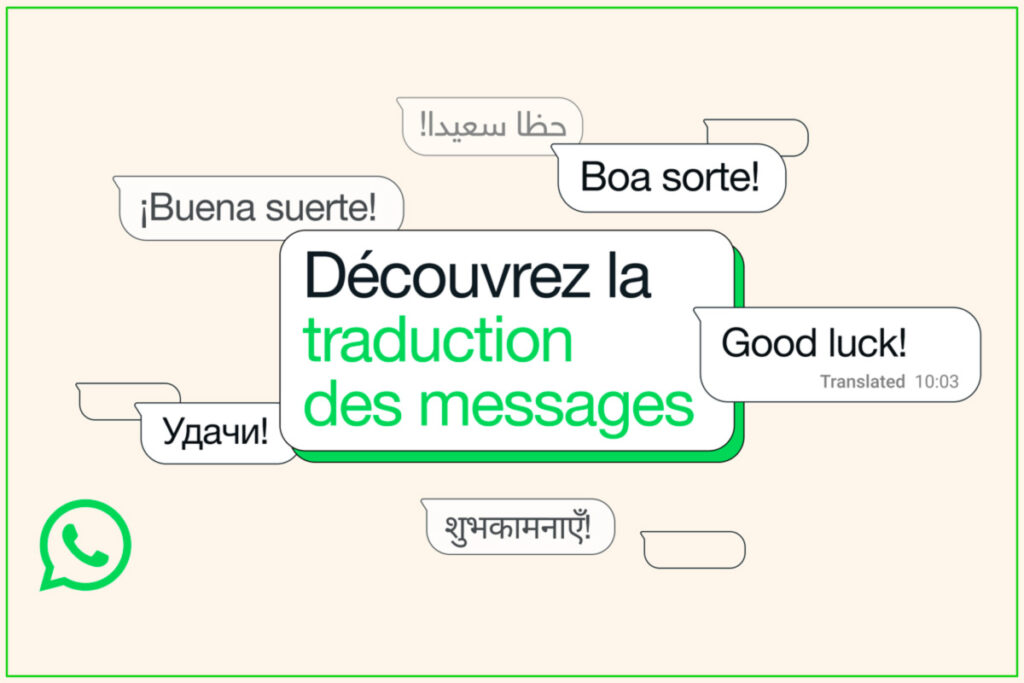 WhatsApp introduit la traduction de messages directement dans l’app