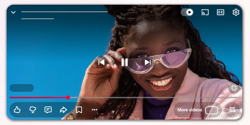 YouTube rafraîchit son lecteur vidéo avec un design moderne et de nouvelles animations