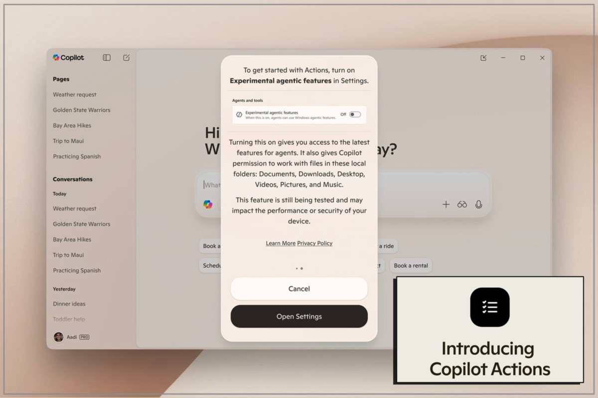 Une faille inattendue dans Copilot Actions, l'IA de Windows 11 ...