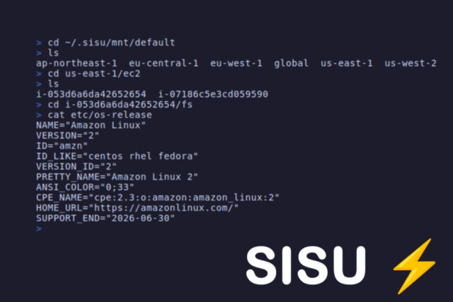 Découvrez Sisu : un outil pour explorer les ressources AWS comme un système de fichiers local sisu-linux