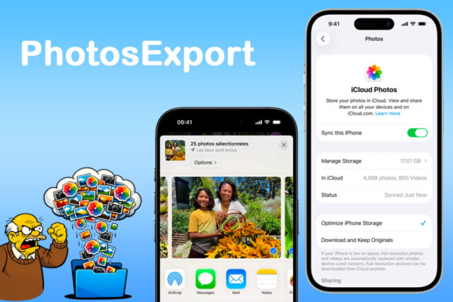 Exporter ses photos iCloud facilement avec PhotosExport PhotosExport